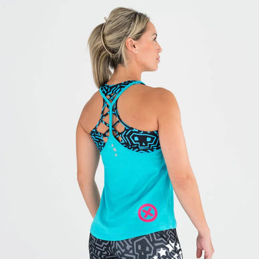 TITAN WEAR CAMISETA SIN MANGAS ECOACTIVE HALTER  (Clean & Jerk Blue/Pink)